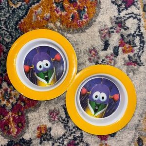 VeggieTales Yellow and Purple Bowls